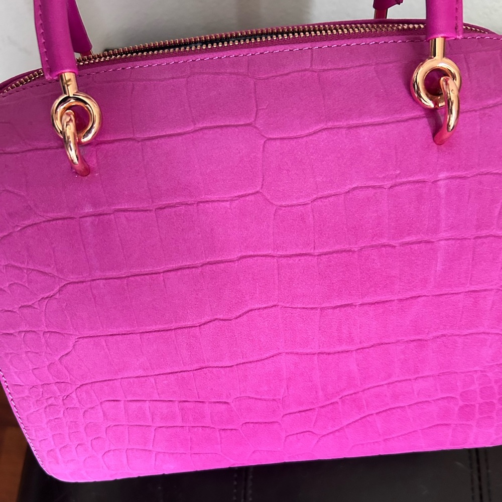 Ted Baker London 2 in 1 Calf Hair Leather Clutch Top Handle Handbag - Picture 10 of 17